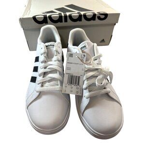 Adidas Womens Sneakers Grand Court 2.0 K GW6511 White/Black Size 6 New